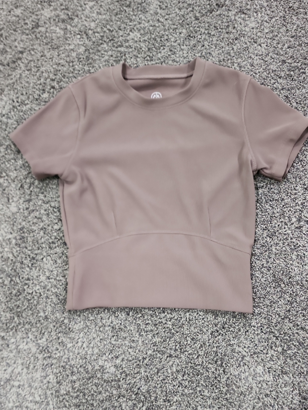 Brown Crompression Workout Shirt